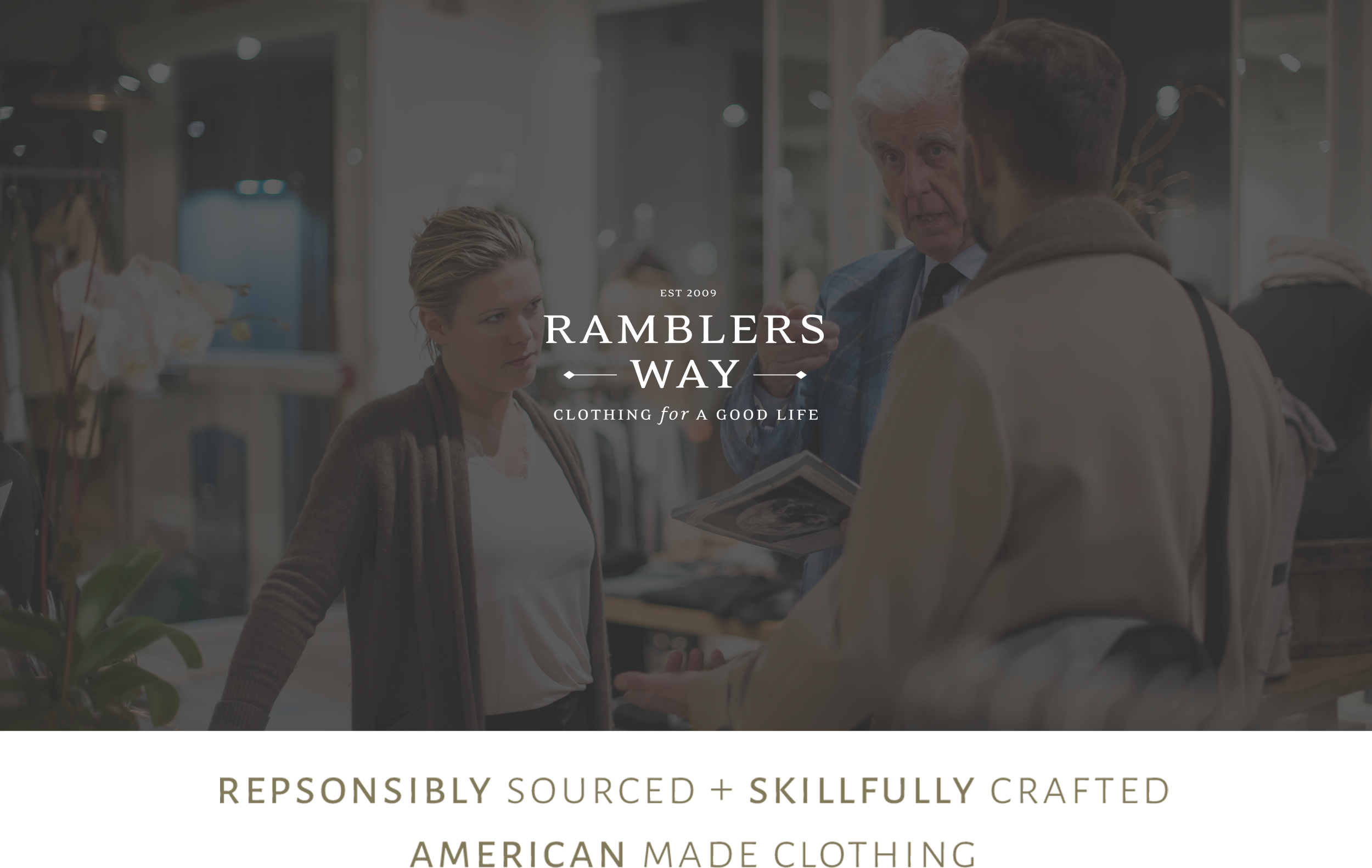 Tom Chappell, Founder and CEO, standing in Ramblers Way store.