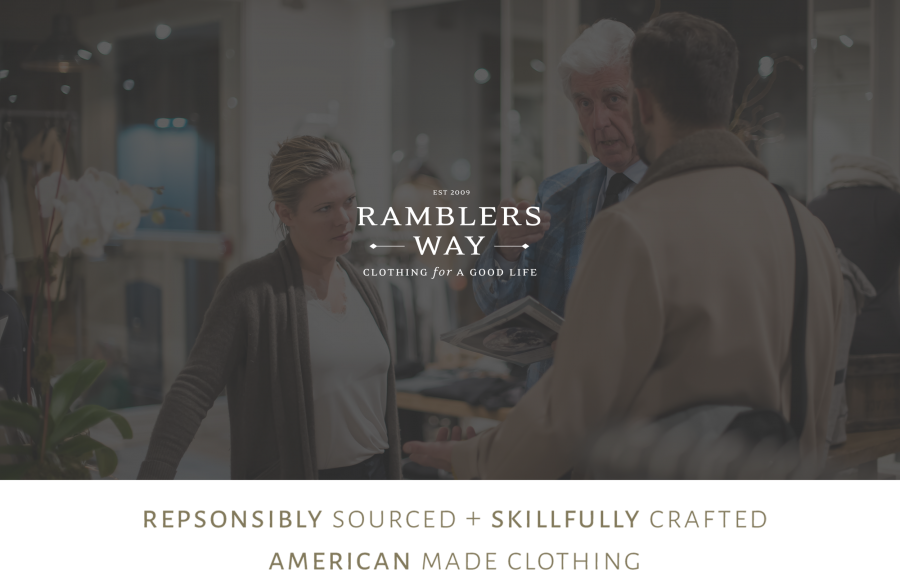 Tom Chappell, Founder and CEO, standing in Ramblers Way store.