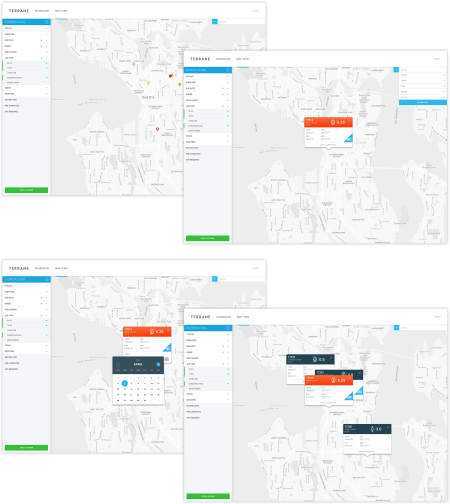 Navigation visualizations using Terrane's unique graphic approach